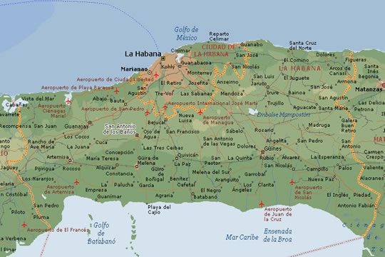 Maps of La Habana